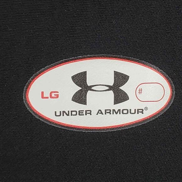 Under Armour UA Shirt Long Sleeve Mens Size Large L Black Mock Neck - Picture 5 of 9